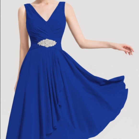 Evening Gown Navy Midi Sequins beads in front Dusk Collection by Sheila … - Picture 1 of 16